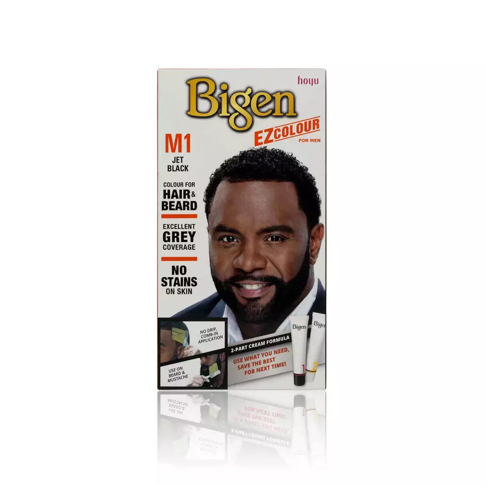 Bigen EZ Colour For Men Hair & Beard Jet Black|Real Black|Darkest Brown