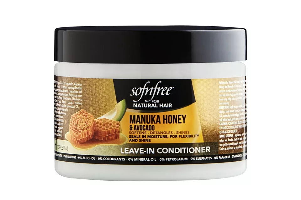 Sofn’free Leave-In Conditioner with Manuka Honey & Avocado Natural 11oz/325ml