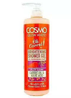 Cosmo Glow White Brightening Shower Gel with Carrot Oil & Kojic Acid 33.8oz/1000ml