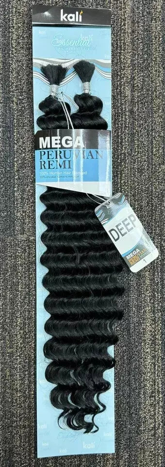 Kali Essential Mega Peruvian Remi 100% Human Hair Blended Deep Twist Bulk 28