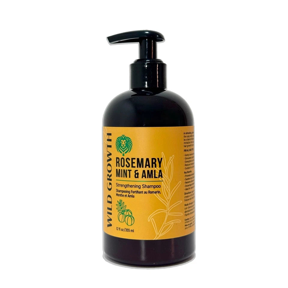 Wild Growth Rosemary Mint & Amla Strengthening Shampoo 12oz/355ml