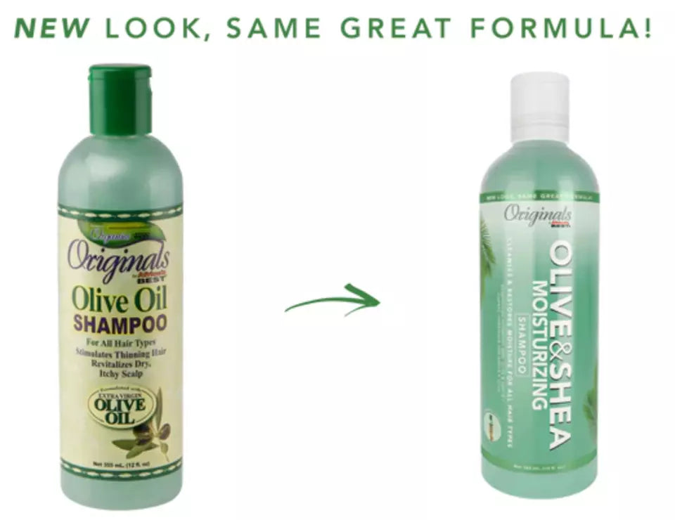 Africas Best Originals Olive And Shea Moisturizing Shampoo 355ml/12oz