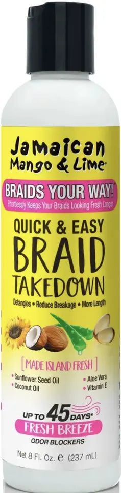 Jamaican Mango & Lime|Braids Your Way!| Braid takedown 8oz/237ml