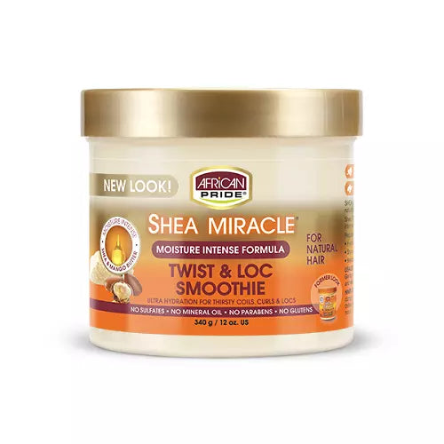 African Pride Shea Miracle Twist & Loc Smoothie For Natural Hair 340g/ 12 oz