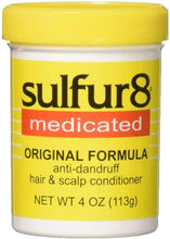 Load image into Gallery viewer, Sulphur 8 Medicated Anti-Dandruff Hair &amp; Scalp Conditioner 7.25/205g and 4oz/113g
