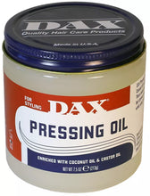 Load image into Gallery viewer, DAX Pressing Oil Enriched with Coconut Oil &amp; Castor Oil 14oz /397g or 7.5oz/213g

