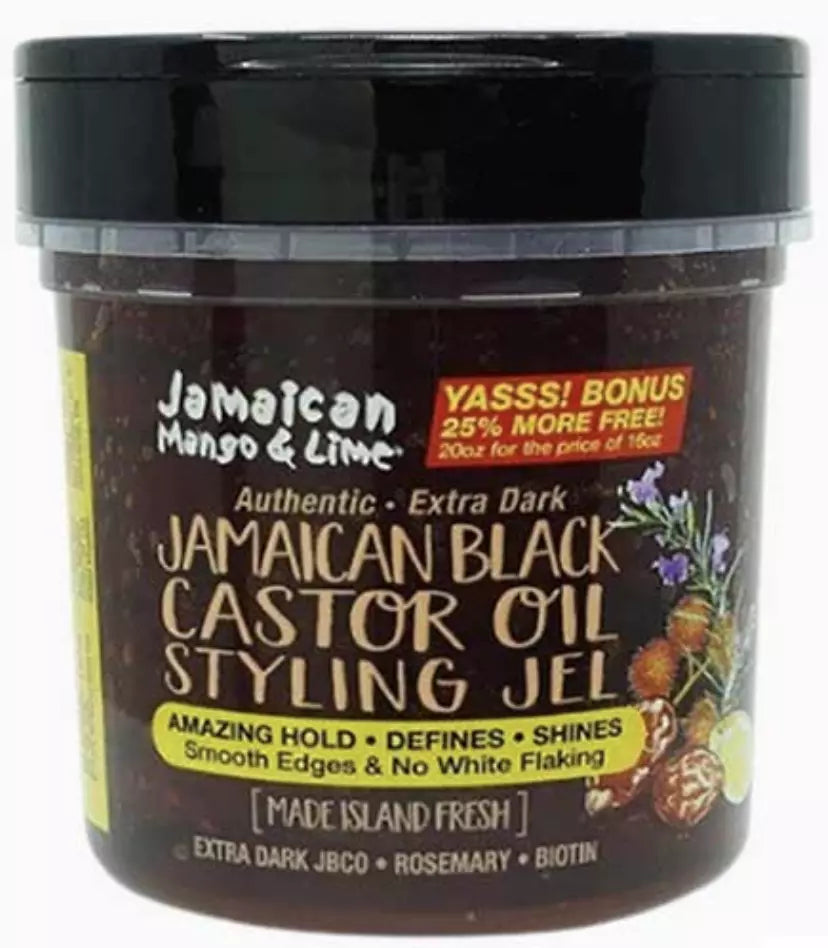 Jamaican Mango&Lime Extra Dark Jamaican Black Castor Oil Styling Jel 20oz/567g