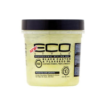 Load image into Gallery viewer, ECO Style Professional Styling Gel - Black Castor Oil &amp; Flaxseed Oil (All Sizes)
