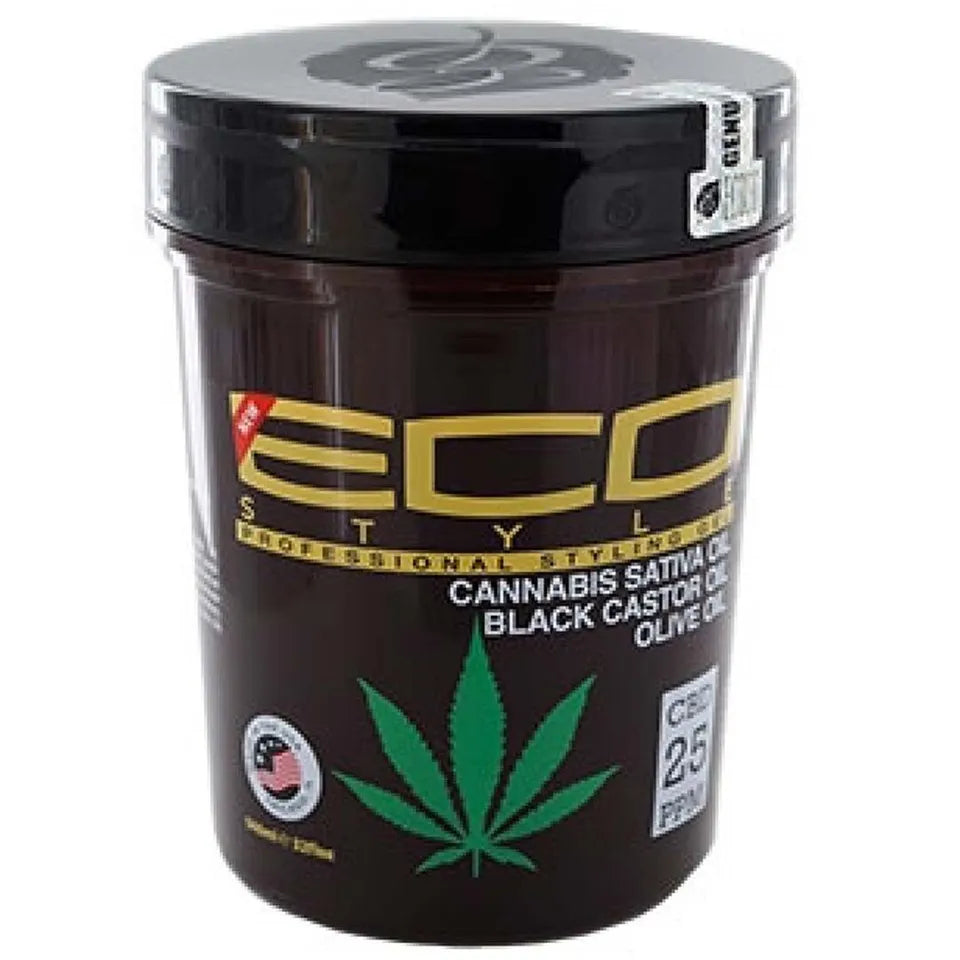 ECO Style Professional Styling Gel-Cannabis Sativa Oil Black Castor Oil Olive Oil 32oz/946ml