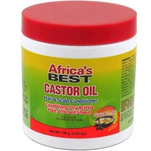 Africas Best Castor Oil Hair & Scalp Conditioner, 5.25 oz/149g