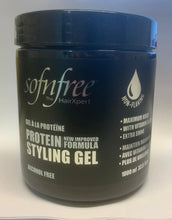 Load image into Gallery viewer, Sofn&#39;Free Protein Styling Gel Alcohol Free Maximum Hold Dark (All Sizes)
