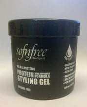 Load image into Gallery viewer, Sofn&#39;Free Protein Styling Gel Alcohol Free Maximum Hold Dark (All Sizes)
