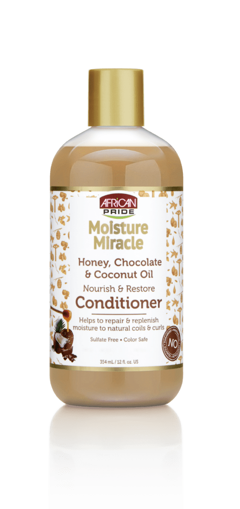 African Pride - Moisture Miracle Honey Chocolate - Coconut Oil Conditioner 12oz/354ml