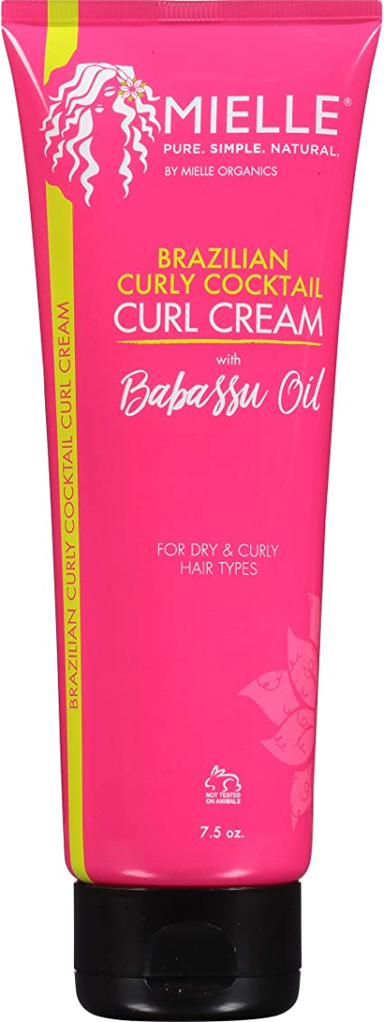 Mielle Organics Brazilian Curly Cocktail Curl Cream with Babassu Oil 7.5oz
