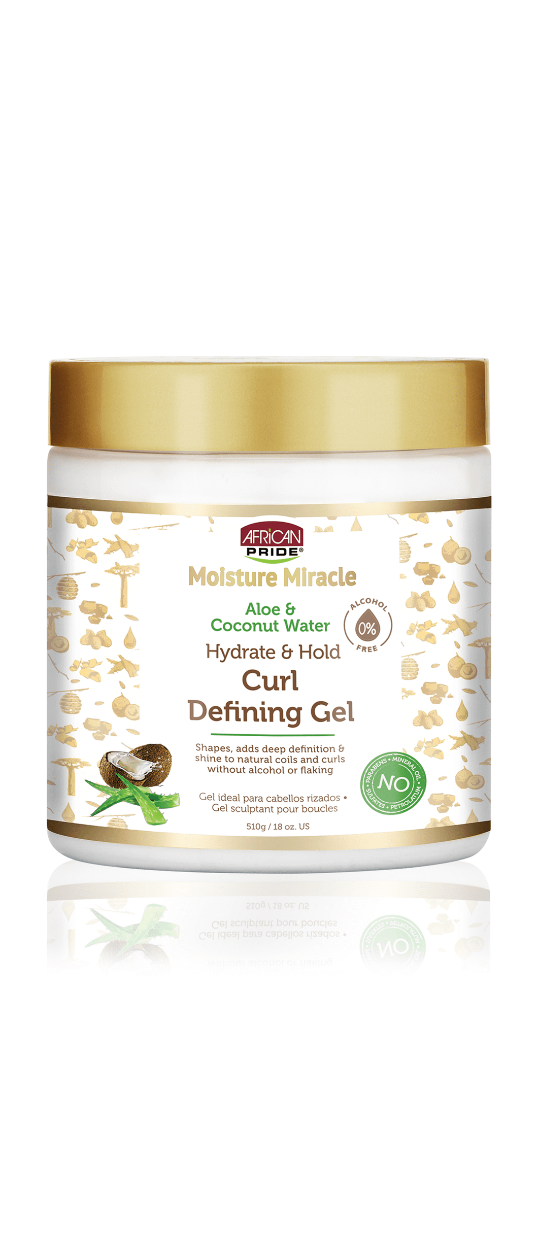 African Pride Moisture Miracle curl defining gel  18oz/510g