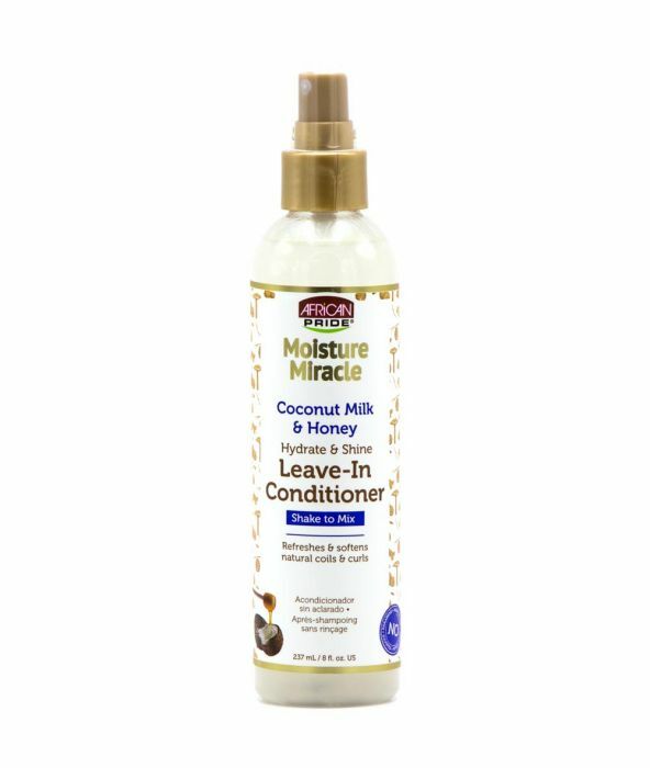African Pride Moisture Miracle Hydrate & Shine Leave In Conditioner 8oz/237ml