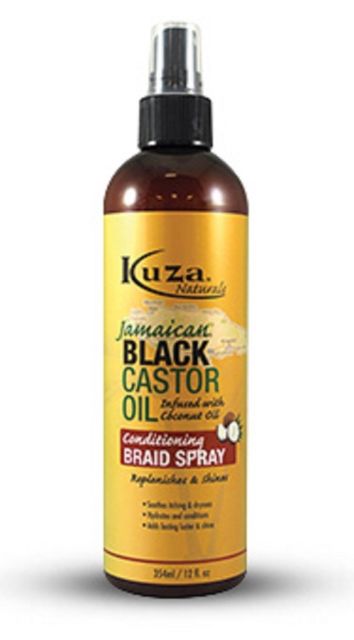 Kuza Jamaican Black Castor Oil Conditioning Braid Spray 12 oz/354ml